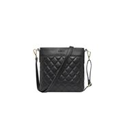 Serenade Leather - Zoe Quilted Leather XBody Bag Black