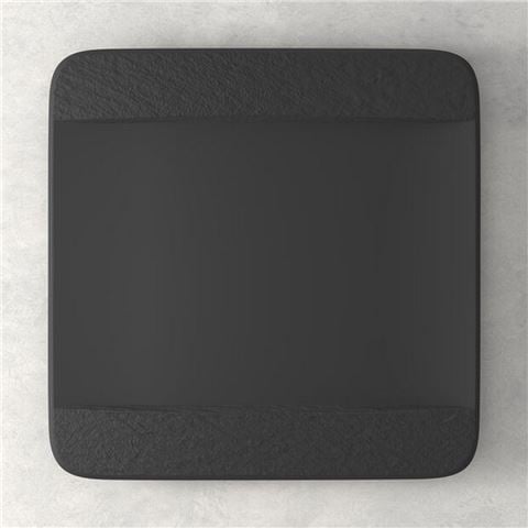 Villeroy & Boch - Manufacture Rock Square Flat Plate Black