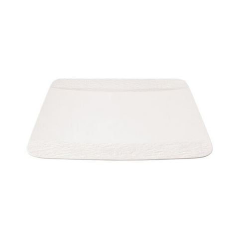 Villeroy & Boch Manufacture Rock White Square Flat Plate - Peter's of Kensington