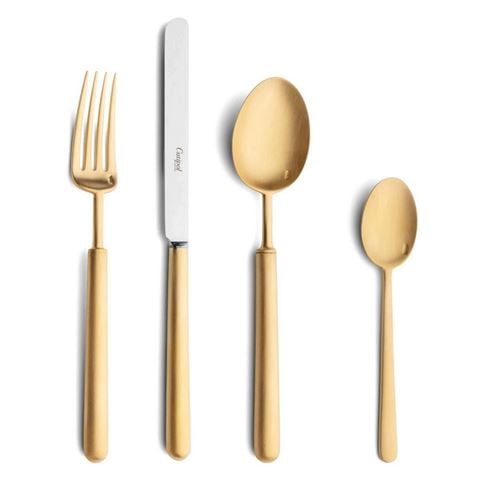 Cutipol - Bali Matte Gold Cutlery Set 24pce w/Bonus Wooden Canteen
