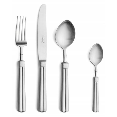 Cutipol - Fontainbleau Matte S/Steel Cutlery Set 24pce w/Bonus Wooden Canteen