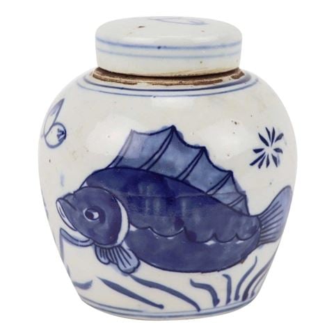 Florabelle Pinyin Small Round Lidded Jar - Peter's of Kensington