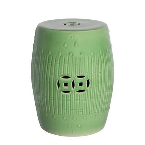 Florabelle - Reed Fern Porcelain Stool 44cm