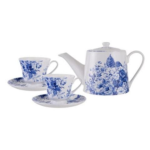 petersofkensington.com.au | Ashdene Provincial Garden Teapot & 2 Teacup Set