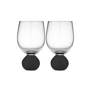 Tempa - Astrid Wine Glass Matte Black Set 2pce