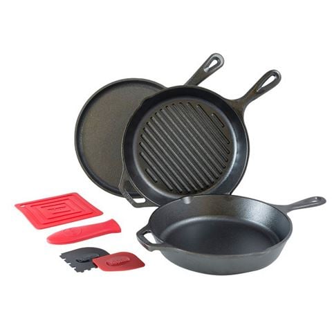 Lodge Essential Cast Iron Pan Set 6pce - Peter's of Kensington