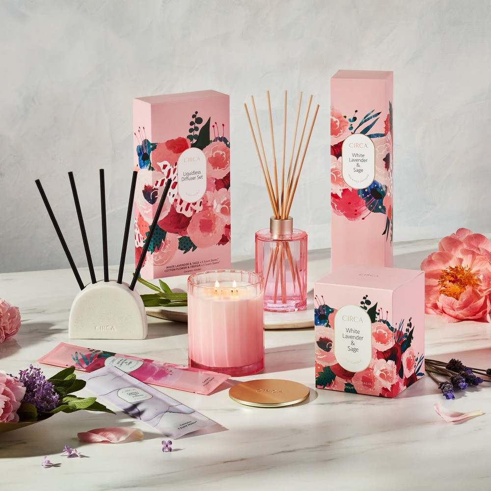 CIRCA Liquidless Diffuser Duo White Lavender & Sage Set Peter's of