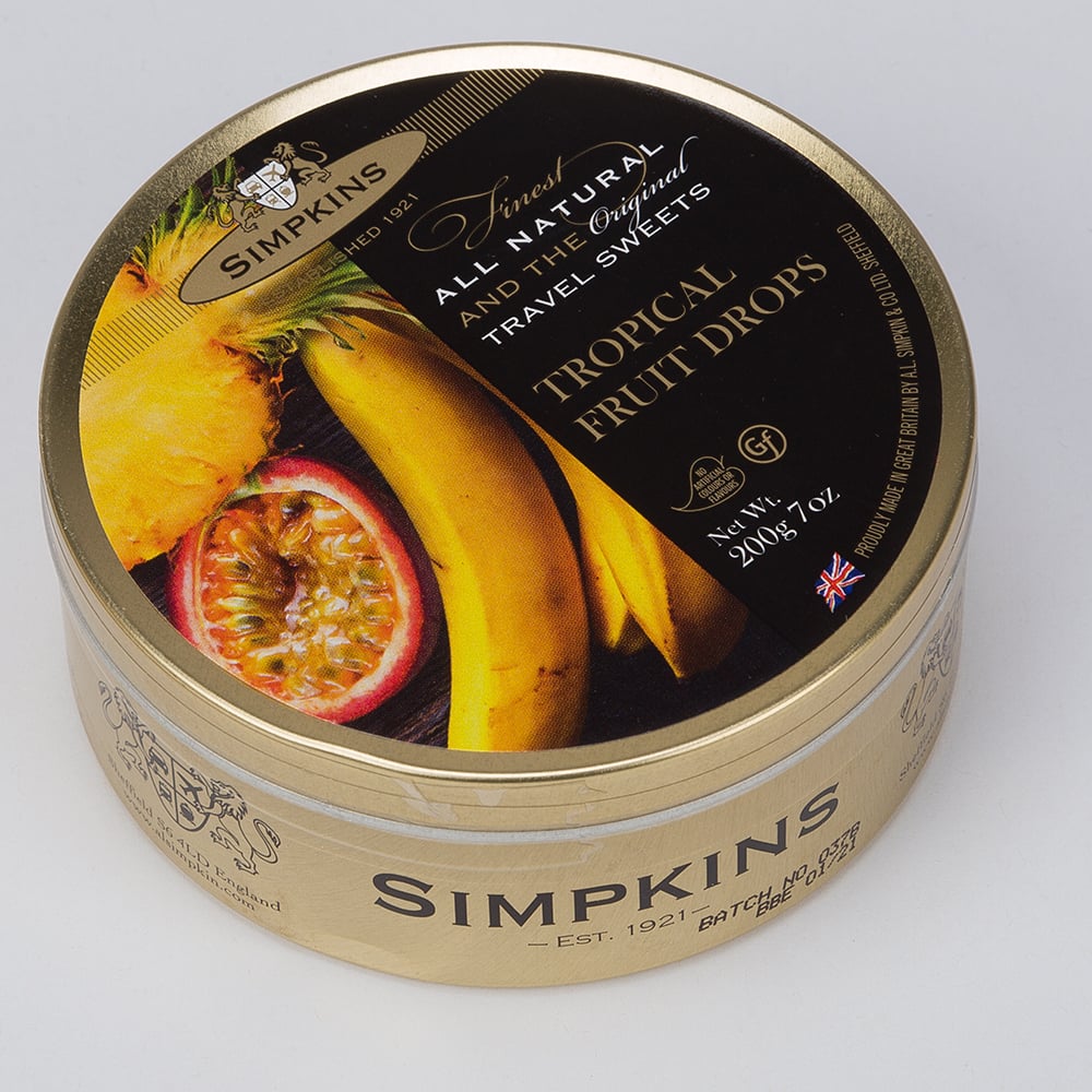 simpkins travel sweets tropical flavours