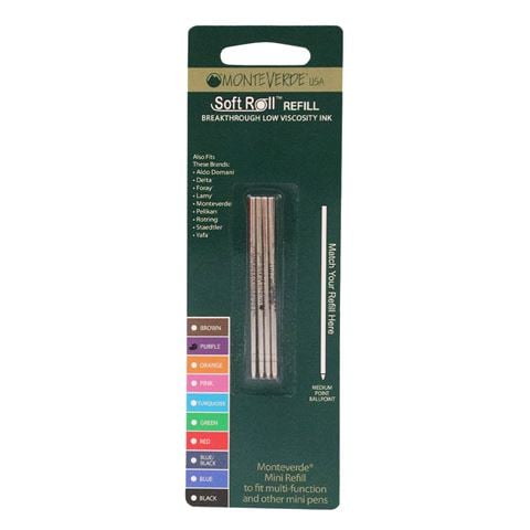 Monteverde - Mini Ballpoint Refill Set Purple 4pce