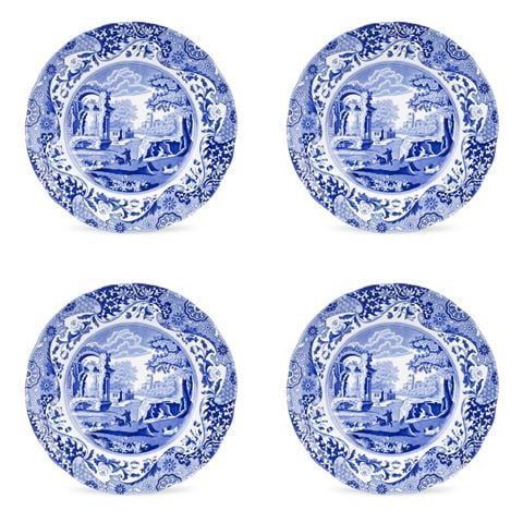 Spode - Blue Italian Footed Dish | Peter's of Kensington