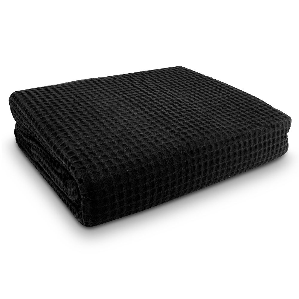 Bas Phillips - Black Regatta Egyptian Cotton Blanket Q/S