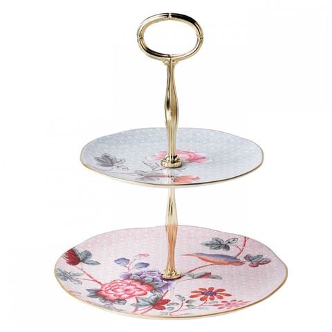 Wedgwood - Butterfly Bloom Two Tiered Cake Stand | Peter's of Kensington