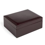 Redd Leather - Luxury Leather Jewellery Box Chocolate