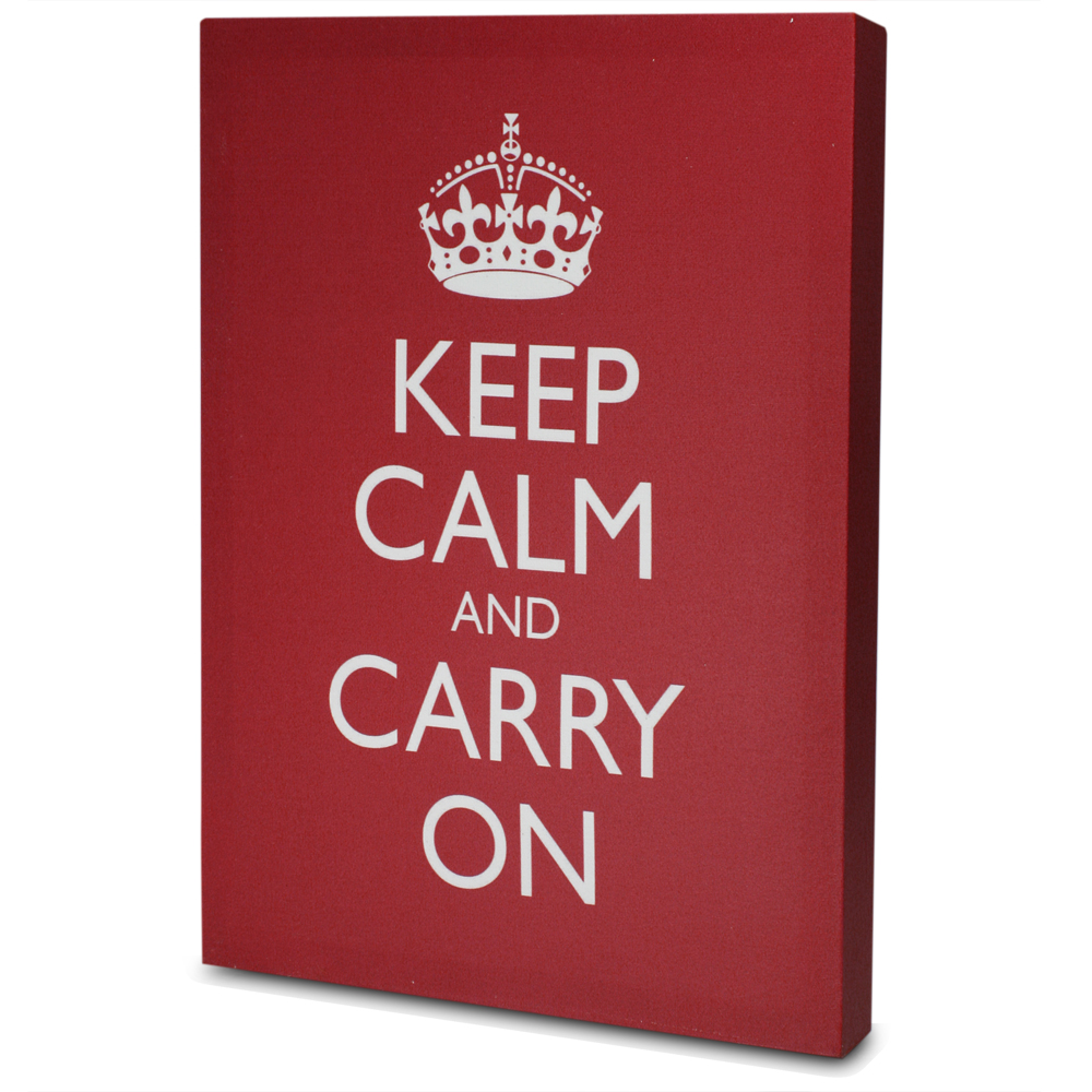 Wild & Wolf - Keep Calm and Carry On Canvas Print | Peter's of Kensington