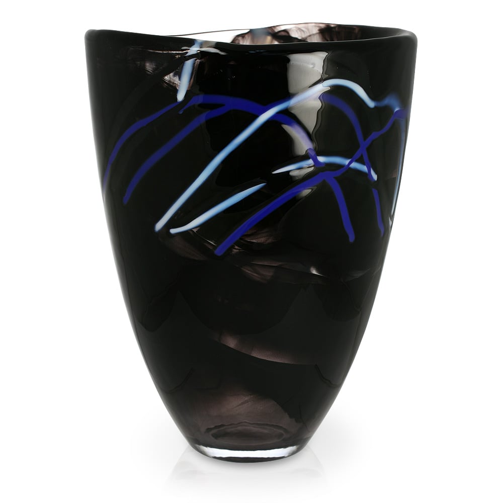 New Kosta Boda Contrast Vase Black 7391533410101 Ebay