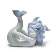 Lladro - Playing At Sea Mermaid Figurine
