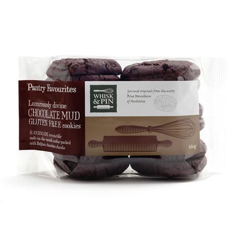 Whisk & Pin - Chocolate Mud Gluten Free Cookies 480g