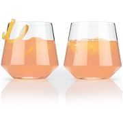 Viski - Angled Crystal Cocktail Tumbler Set 2pce