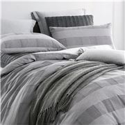 Private Collection - Subi Grey Quilt Cover Set King 3pce