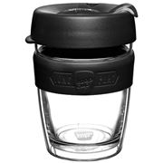Keepcup-Brew Longplay Reusable Glass Coffee Cup Black 340ml