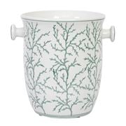 Flair Decor - Ceramic Green & White Ice Bucket 28cm