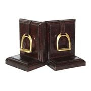 Rossini Leather - Book Ends Dark Brown Small Set 2pce