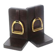 Rossini Leather - Book Ends Dark Brown Large Set 2pce