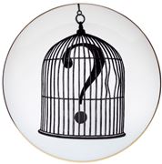 Rory Dobner - Question Mark Birdcage Plate Large 27cm