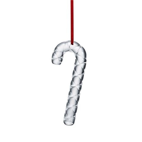 Baccarat Noel Clear Candy Cane Ornament - Peter's of Kensington