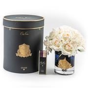 Cote Noire - Blush Rose Grand Bouquet w/Black & Gold Vase