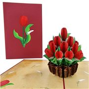 Colorpop - Tulip Basket Pop Up Greeting Card