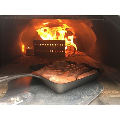 Flaming Coals - Stainless Steel Log Holder Heat Deflector