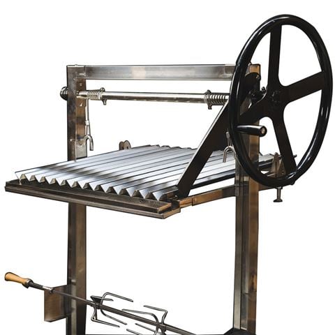 Flaming Coals - Argentine Parrilla Asado Grill Spit Bracket