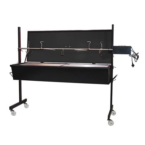 Flaming Coals - Warrior Pig Spit Roaster Black Lid 60kg
