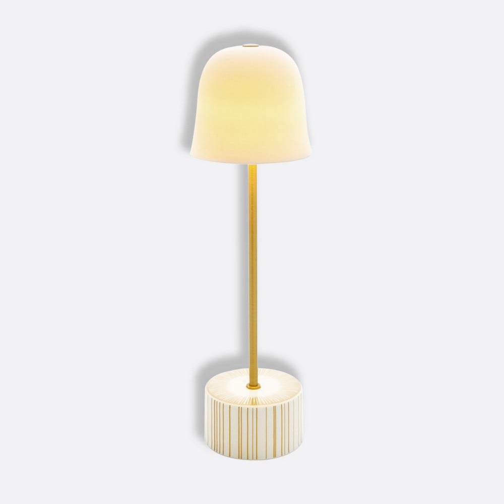 Bernardaud LED Sol Campanule Lamp Rechargeable 34cm Peter s of