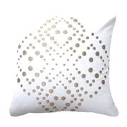 Bandhini - Dot Flower White Cushion 50x50cm