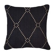 Bandhini - Dot Diamond Black Cushion 50x50cm