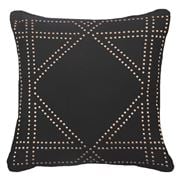 Bandhini - Dot Frame Black Cushion 55x55cm