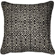 Bandhini - Arrow Print Black Cushion 55x55cm