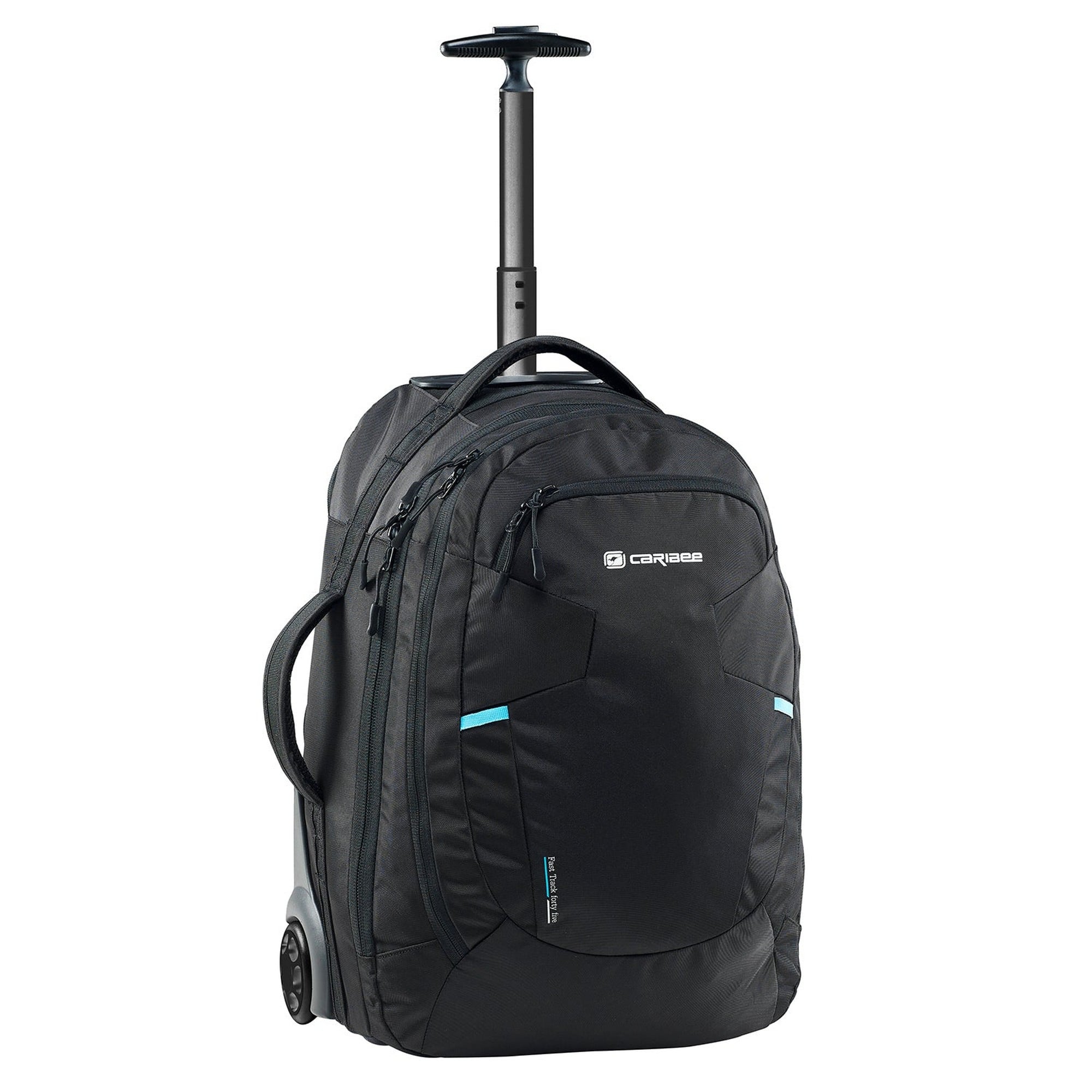 Caribee Stratos Wheel Aboard Backpack 42L Black Peter's of