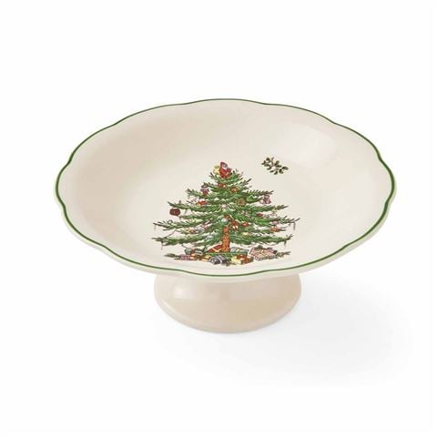 Spode - Christmas Tree Sculpted Footed Candy Dish 18cm