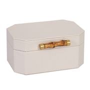 Flair Decor - Jewellery Box w/ Bamboo Handle Cream Large