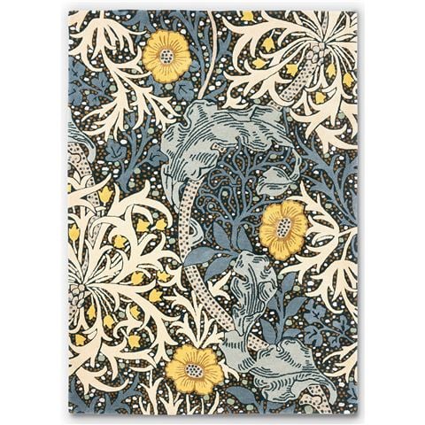 Morris & Co Seaweed Rug Teal 240x170cm - Peter's of Kensington