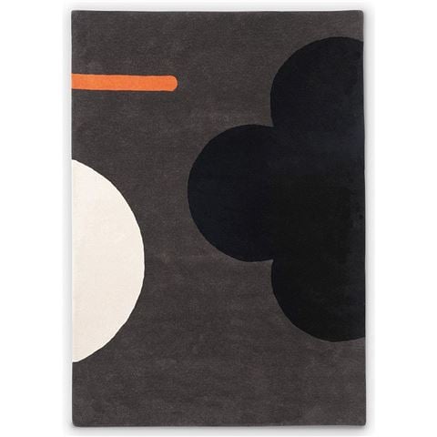 Orla Kiely Geo Flower Rug Graphite 350x250cm - Peter's of Kensington