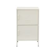 Artissin - Double Storage Shelf Organizer Bedroom White