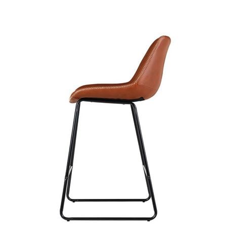 Artiss Bar Stool PU Leather Brown Set 2pce - Peter's of Kensington