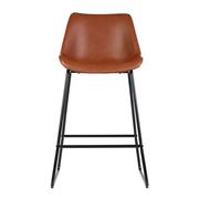 Artiss - Barstools Dining Chair PU Leather Brown Set Of 2