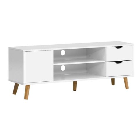 Artiss TV Stand Wooden Scandinavian White 120cm - Peter's of Kensington