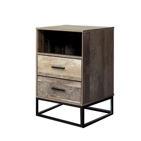 Artiss - Side Table Nightstand Storage Unit Wood