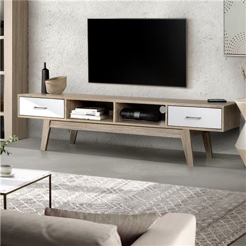 Artiss TV Stand Storage Drawer Scandinavian Oak 180cm - Peter's of Kensington